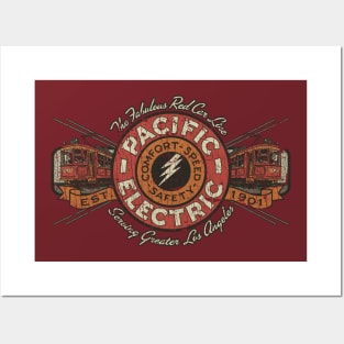 Pacific Electric Red Car Line 1901 Posters and Art